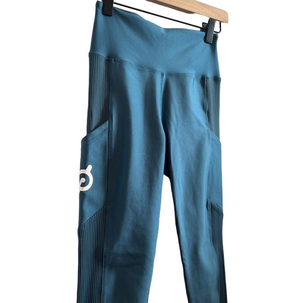 Peloton Teal Leggings Tights Size S - Picture 3 of 4